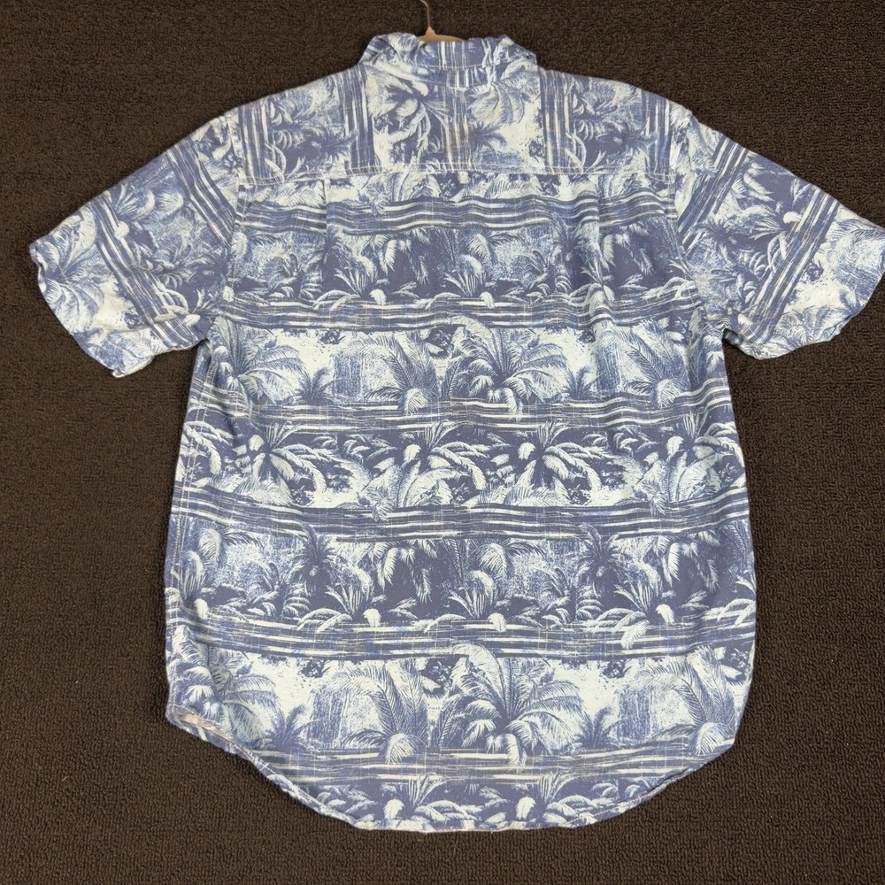Tommy Bahama Hawaiian Palm Tree Print Shirt Rayon, Various Blue, Size S - Picture 5 of 5